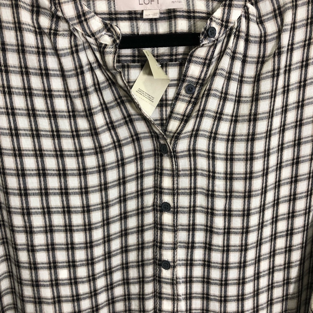 Ann Taylor Loft Gingham Shirt Dress 💞HOST PICK💞 - Picture 3 of 8
